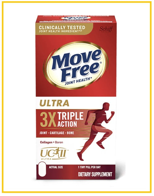 SCHIFF Glucosamine Chondroitin + Collagen 75 Tablets - Move Free Ultra Triple Action Joint Health