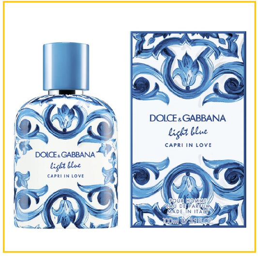 DOLCE & GABBANA D&G LIGHT BLUE CAPRI IN LOVE MEN EDP 50ML / 100ML