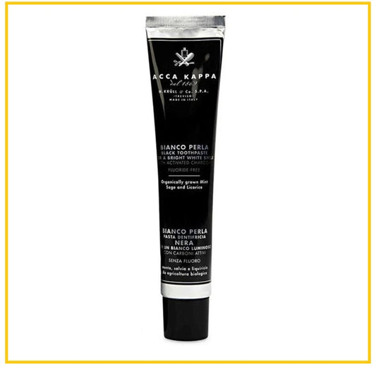 ACCA KAPPA 艾克卡帕植萃淨護牙膏 BIANCO PERLA BLACK TOOTHPASTE WITH ACTIVATED CHARCOAL 100ML
