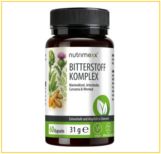 NUTRIMEXX 幽萃美水飛薊薑黃多種苦味草本植物護肝膠囊60粒 BITTERSTOFF KOMPLEX 60CAPS