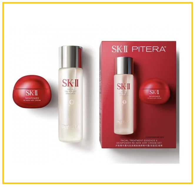 SK-II Facial Treatment Essence & Skinpower Re-New Airy Cream Duo Set