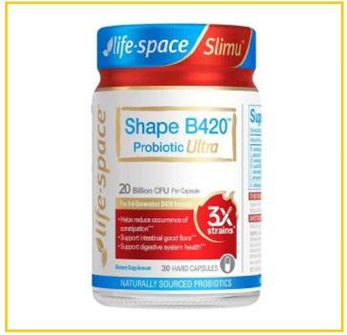 LIFE SPACE 益倍適燃脂塑形益生菌3.0版30粒 / 50粒 SHAPE B420 PROBIOTIC ULTRA 20 BILLION CFU 3X ULTRA 30 / 50 CAPSULES