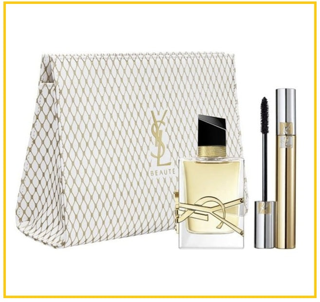 YVES SAINT LAURENT LIBRE EDP VOLUME EFFECT MASCARA A CHIC POUCH DUO SET
