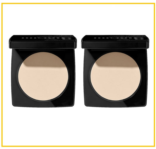 BOBBI BROWN 芭比布朗透薄超柔控油定妝粉餅兩件套裝 SHEER FINISH PRESSED POWDER #11 SOFT PORCELAIN DUO SET 9G X2