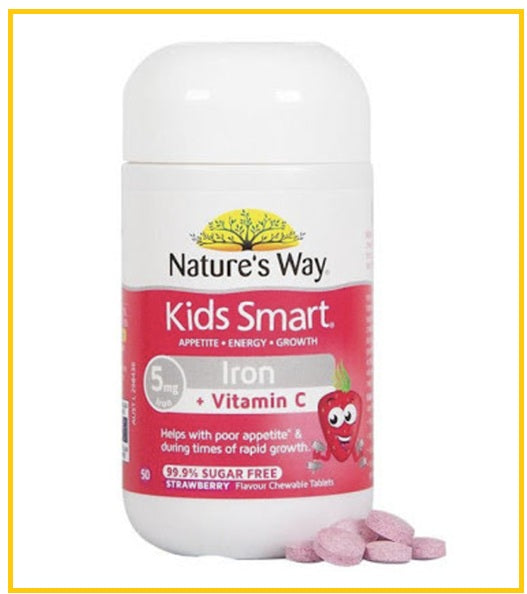 NATURE'S WAY Kids Smart Iron and Vitamin C Chewable Tablets (50 tablets)
