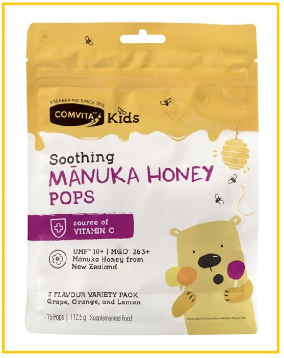 COMVITA Manuka Honey Pops for Children (15-pack, Mixed Flavors)