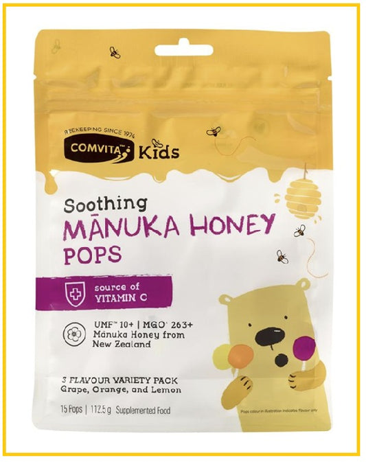 COMVITA Manuka Honey Pops for Children (15-pack, Mixed Flavors)