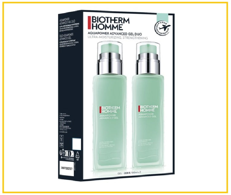 BIOTHERM HOMME 碧歐泉水動力乳液兩件套裝 AQUAPOWER ADVANCED GEL DUO SET 100ML X2