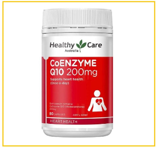 HEALTHY CARE 輔酶膠囊80粒 ULTRA STRENGTH CARE CO-ENZYME Q10 200MG 80 CAPSULES