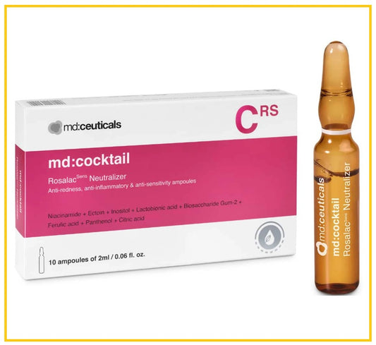 MD:CEUTICALS Anti-inflammatory Soothing Repair Gene Peptide Aqua Ampoule Set (10 pieces) MDCEUTICALS COCKTAIL ROSALACSENS NEUTRALIZER AMPOLLETAS 2ML X10
