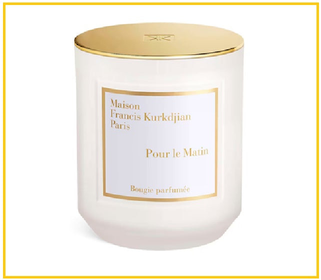 MAISON FRANCIS KURKDJIAN 庫爾吉安巴黎朝曦香氛蠟燭 MFK POUR LE MATIN BOUGIE PARFUMEE CANDLE 300G