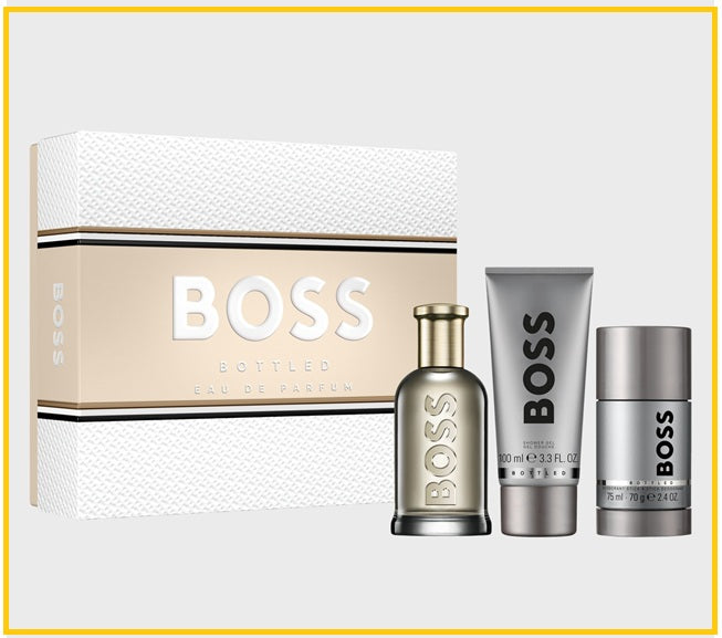 HUGO BOSS BOTTLED EDP + SHOWER GEL + DEO STICK GIFT DUO SET