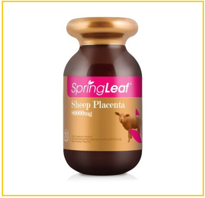 SPRINGLEAF 綠芙羊胎素膠囊90粒 SHEEP PLACENTA 80000MG 90 CAPSULES