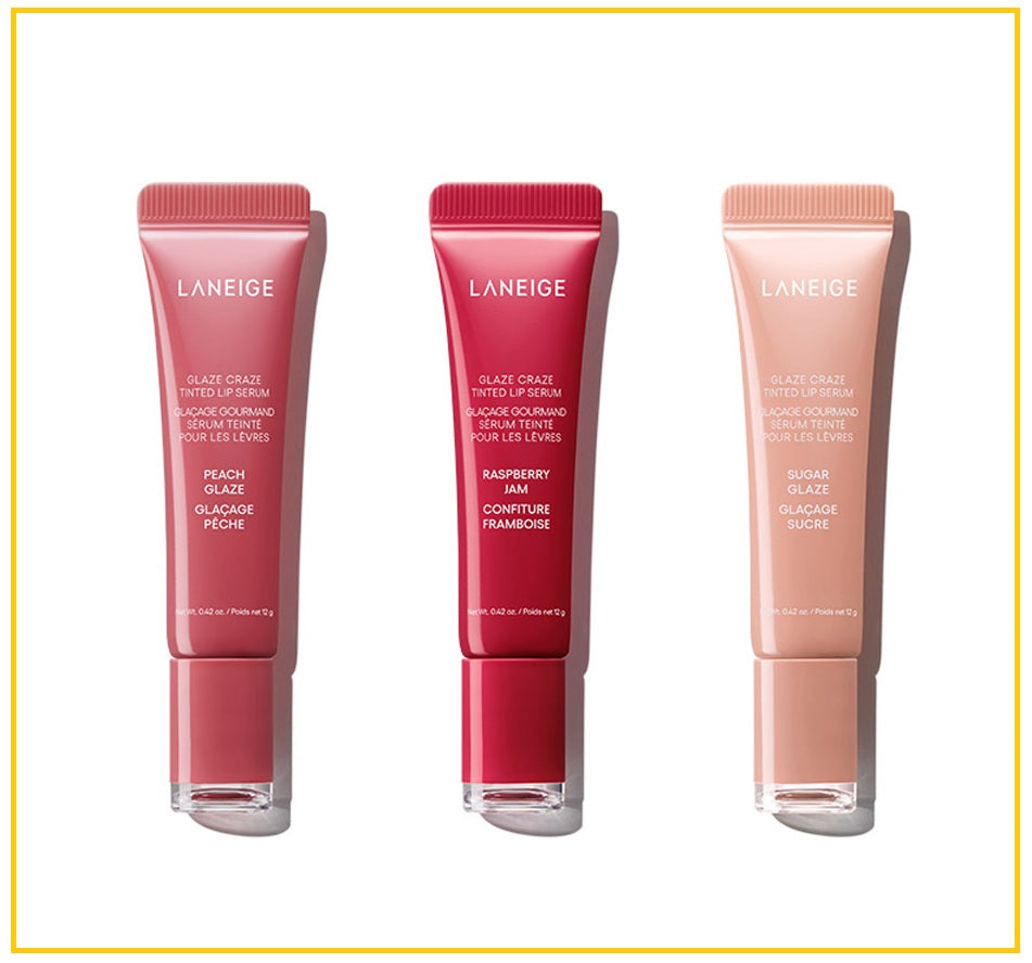 LANEIGE 蘭芝甜甜圈唇蜜三件套裝 GLAZE CRAZE TINTED LIP SERUM DUO SET 12G X3