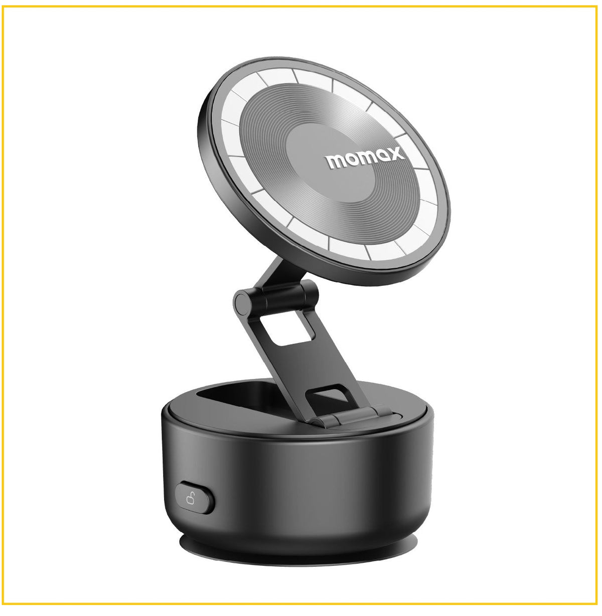 MOMAX Electric Suction Magnetic Phone Stand 1-SNAP GO AUTO SUCTION MAGNETIC PHONE STAND #TITANIUM / #SANDSTONE KH20L / KH20L2