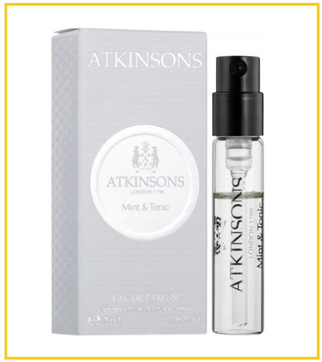 ATKINSONS 阿特金沁涼檸夏淡香精香水小樣 MINT & TONIC EDP 2ML