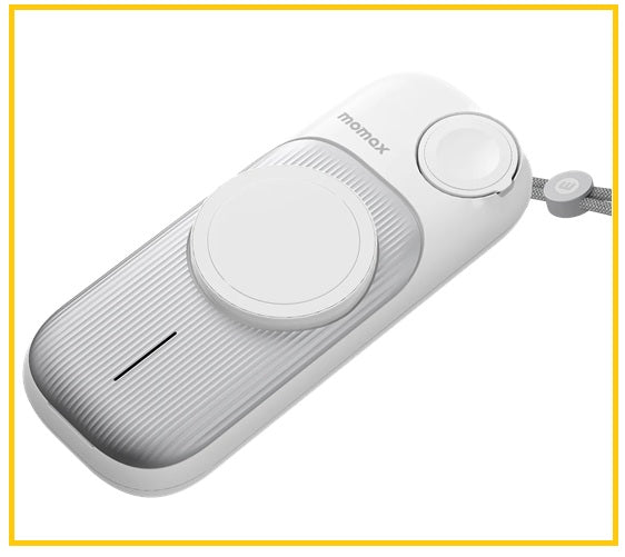 MOMAX 透明磁吸無線充流動電源 AIRBOX GO MAGSAFE POWER CAPSULE 10000MAH MA02W