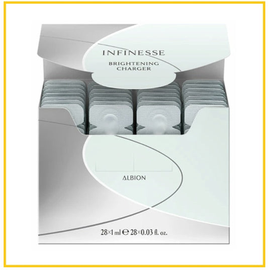 ALBION 澳爾濱3D膠原瑩白高效緊緻安瓶 ANFINES BRIGHTENING CHARGER 1ML X28