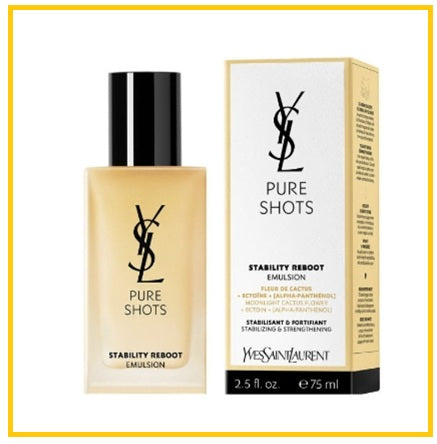 YVES SAINT LAURENT 聖羅蘭夜皇后調皮乳 YSL PURE SHOTS STABILITY REBOOT EMULSION 75ML