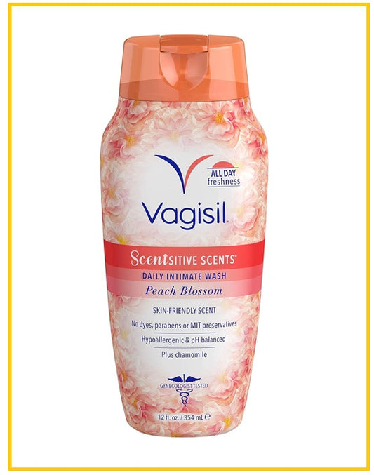 VAGISIL 薇姬絲日常護理洗液清香型橘色桃花味 SCENTSITIVE SCENTS DAILY INTIMATE WASH PEACH BLOSSOM 354ML