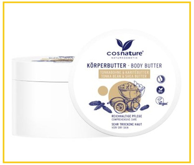 COSNATURE ORGANIC TONKA BEAN AND SHEA BUTTER BODY BUTTER 200ML