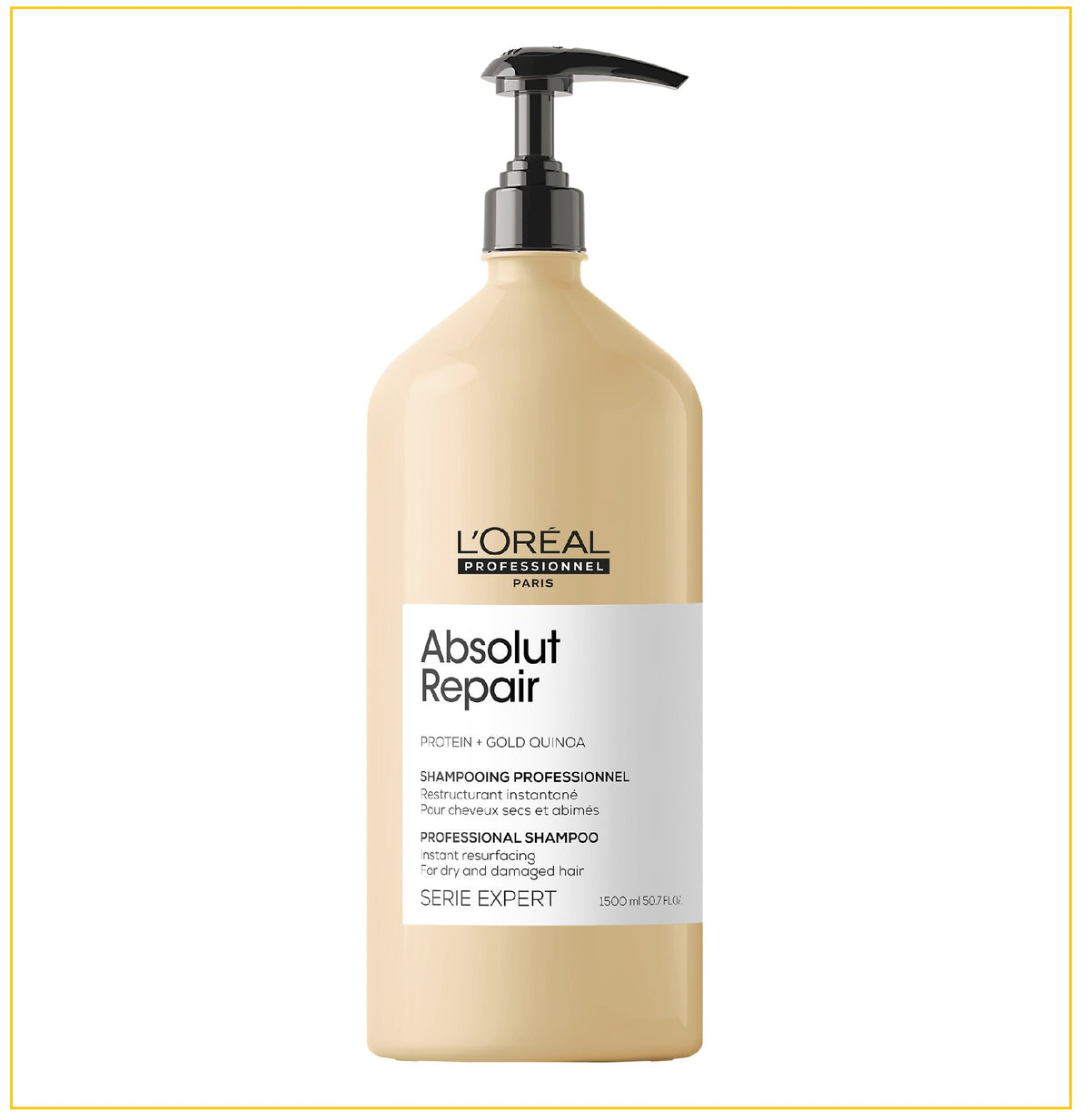 L'OREAL PROFESSIONNEL 歐萊雅修護乳酪瓶高端洗髮精 ABSOLUT REPAIR SHAMPOO 1500ML