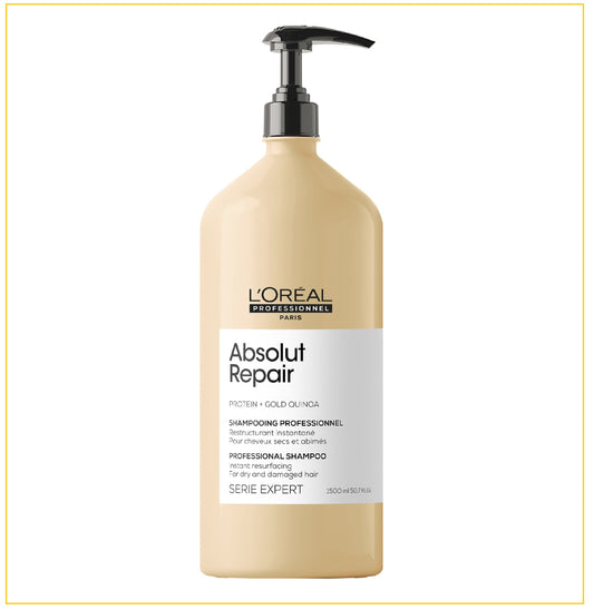 L'OREAL PROFESSIONNEL 歐萊雅修護乳酪瓶高端洗髮精 ABSOLUT REPAIR SHAMPOO 1500ML