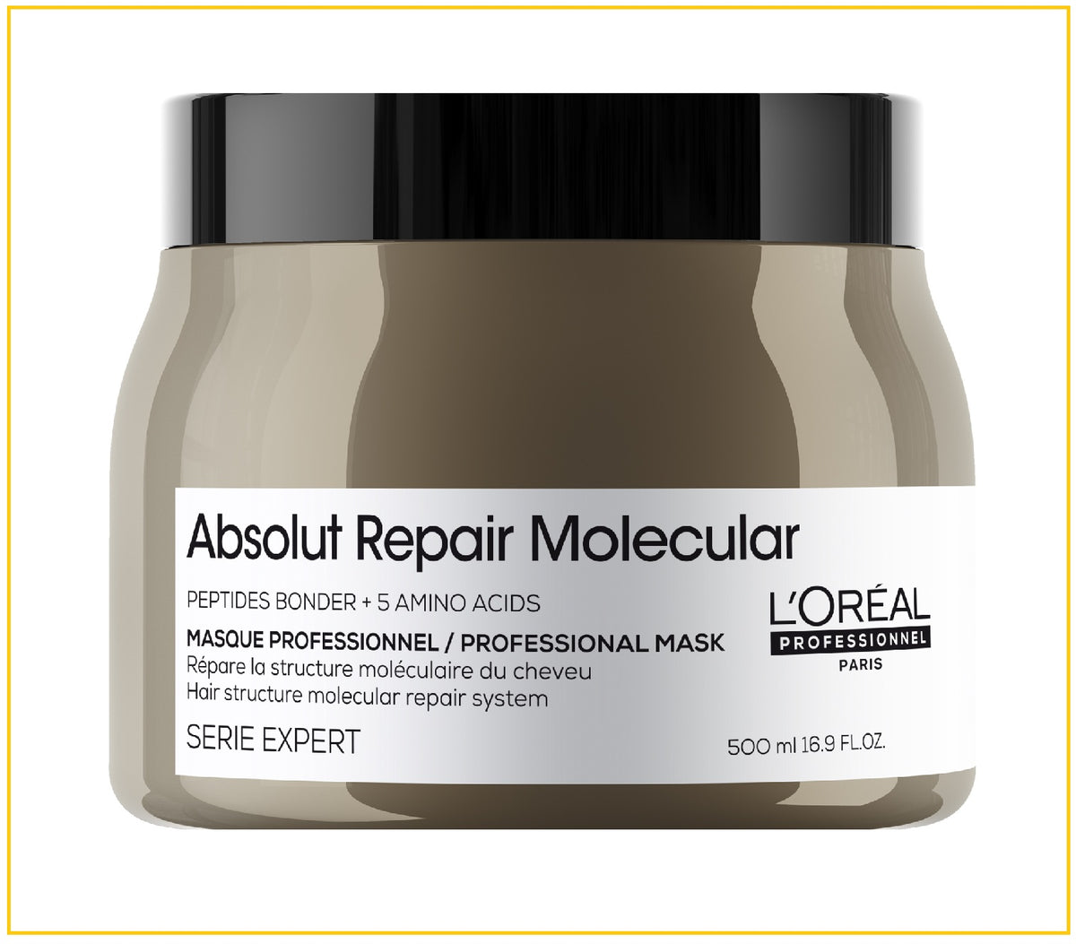 L'OREAL PROFESSIONNEL 歐萊雅瞬順修護奢潤髮膜 ABSOLUT REPAIR MOLECULAR RINSE-OFF MASK 500ML