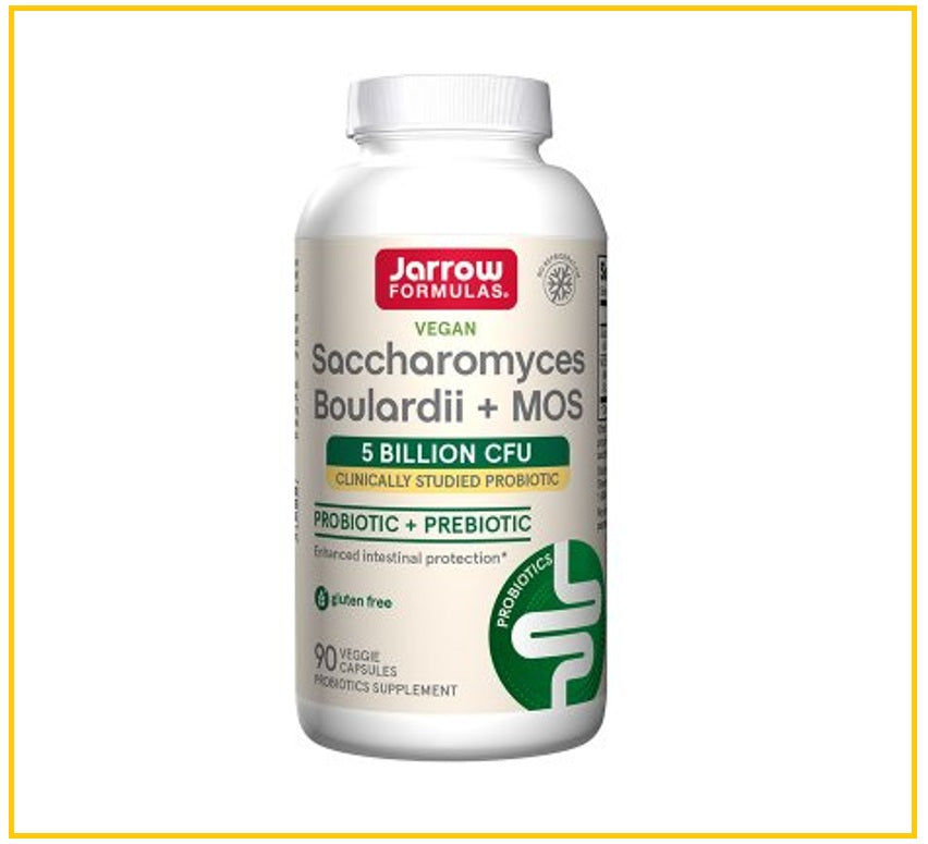 JARROW 傑諾布拉氏酵母成人益生菌 SACCHAROMYCES BOULARDII + MOS 90 / 180 CAPSULES