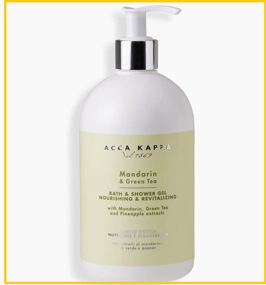 ACCA KAPPA 艾克卡帕柑橘綠茶沐浴露 MANDARIN & GREEN TEA BATH & SHOWER GEL 500ML