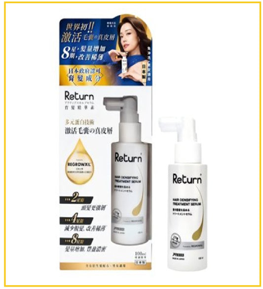 RETURN 回本育髮精華素激活毛囊 HAIR DENSIFYING TREATMENT SERUM 100ML