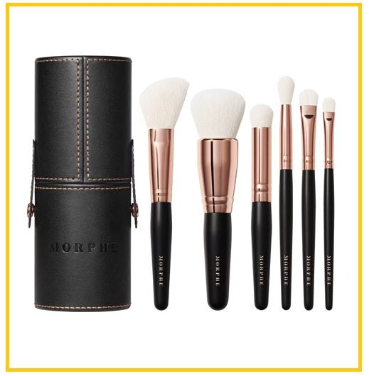MORPHE 旅行化妝刷組含收納盒6支裝 ROSE AWAY TRAVEL BRUSH SET WITH CASE 6PCS
