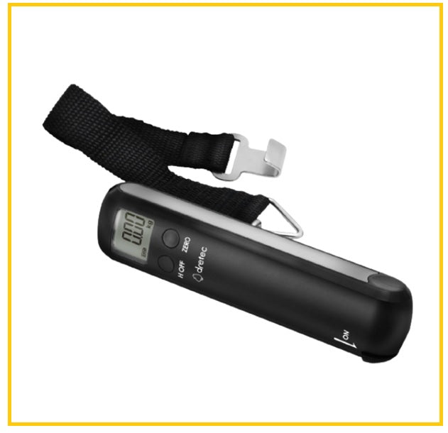 DRETEC 行李磅 BLACK LUGGAGE SCALE WITH TAPE MEASURE LS-108BK