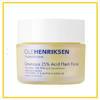 OLE HENRIKSEN 25%酸療瞬效煥肌面膜 DEWTOPIA 25% AHA + PHA FLASH FACIAL EXFOLIATING FACE MASK 50ML