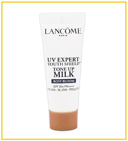 LANCOME UV EXPERT YOUTH SHIELD TONE UP MILK ROSE BLOOM SPF50 10ML (Moisturizing Sunscreen Sample)