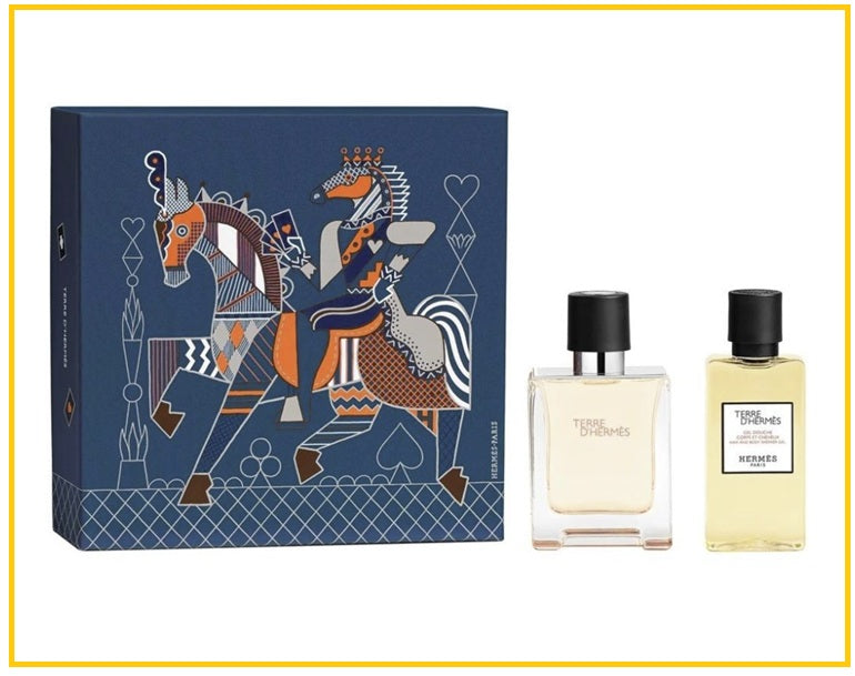 HERMES 愛馬仕大地男士淡香水沐浴露兩件套裝 TERRE D'HERMES EAU DE TOILETTE SPRAY SHOWER GEL GIFT DUO SET