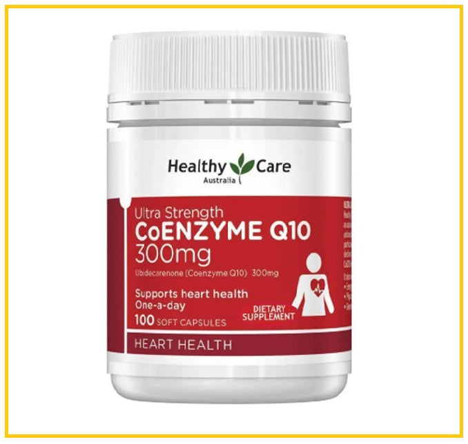 HEALTHY CARE 輔酶Q10 100粒加强版 ULTRA STRENGTH COENZYME Q10 300MG 100 CAPSULES