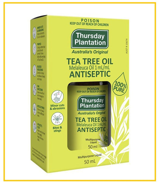 Thursday Place Tea Tree Oil 100% Pure Tea Tree Oil 50ml