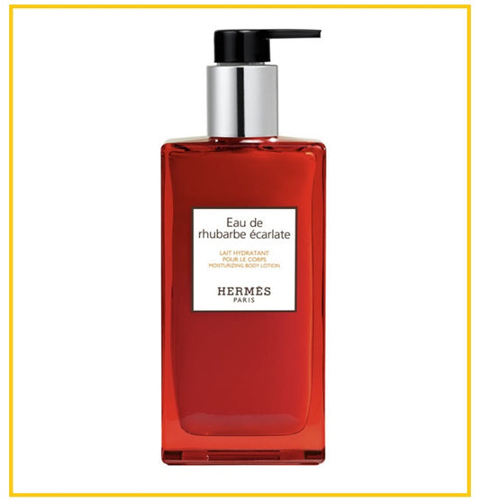 HERMES 愛馬仕緋紅火參身體乳 EAU DE RHUBARBE ECARLATE MOISTURIZING BODY LOTION 200ML