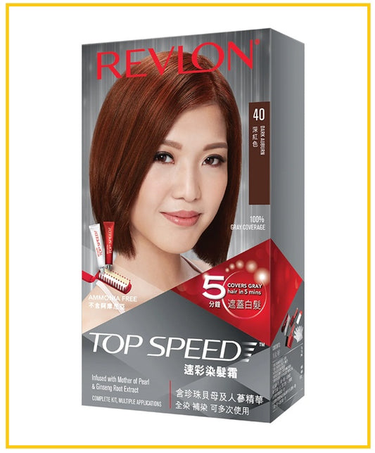 REVLON 露華濃速彩染髮霜 TOPSPEED HAIRCOLOR #40 / #43 / #50 / #54 / #60 / #65 / #68 / #70 310G