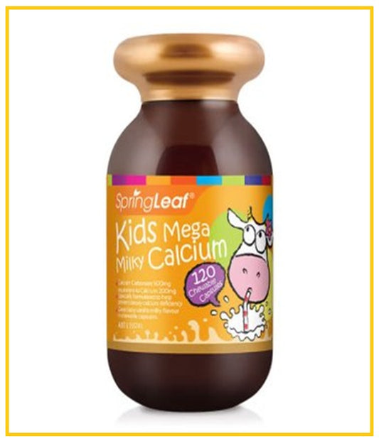 SPRINGLEAF Green芙 Kids Mega Milky Calcium 120 Capsules