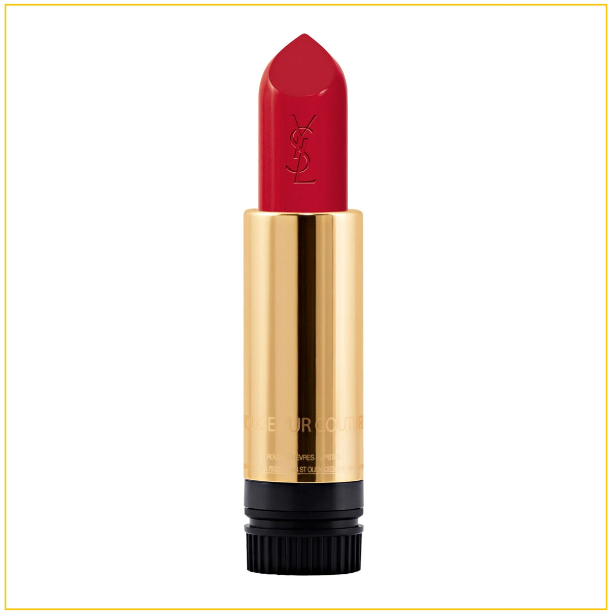 YVES SAINT LAURENT 聖羅蘭黑金方管口紅唇膏替換芯 YSL ROUGE PUR COUTURE LIPSTICK REFILL #NM / #RM 3.8G