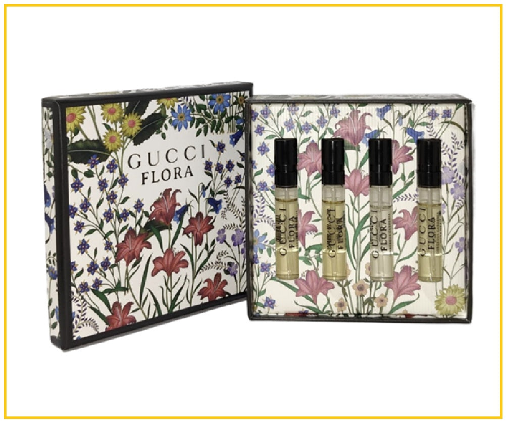 GUCCI 古馳花悅四支香水試管套裝 FLORA GORGEOUS FOR WOMEN EDP DUO SET 1.5ML X4