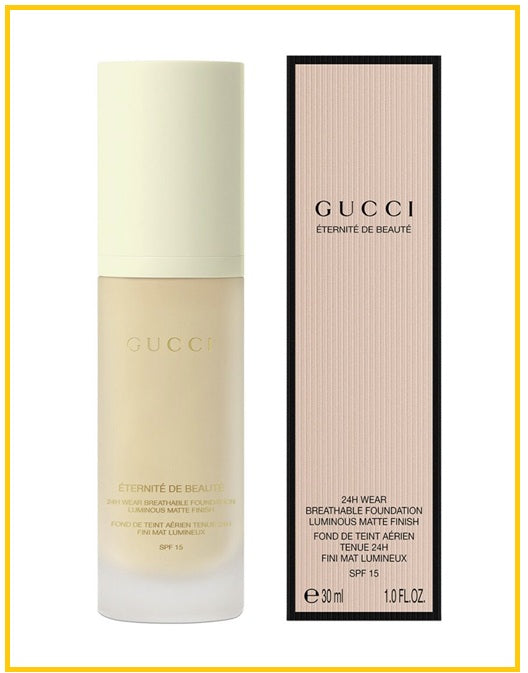 GUCCI 古馳柔霧持妝粉底液 ETERNITE DE BEAUTE MATTIFYING FOUNDATION SPF 15 #120N / #130W 30ML