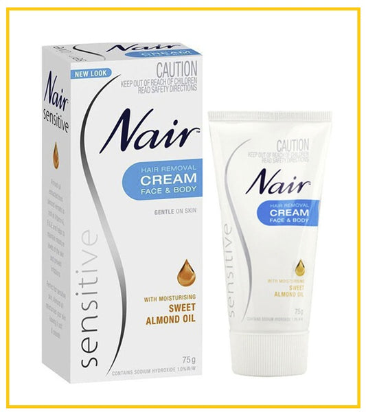 NAIR 溫和身體脫毛膏 SENSITIVE BODY HAIR REMOVAL CREAM 75G