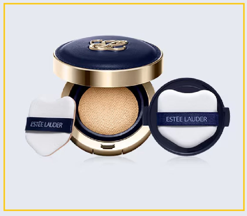 ESTEE LAUDER 雅詩蘭黛輕透持妝藍色圓氣墊及替換裝 DOUBLE WEAR SECOND SKIN BLUR CUSHION MAKEUP SPF 25 PA+++ & REFILL #1W1 / #2C0 24G
