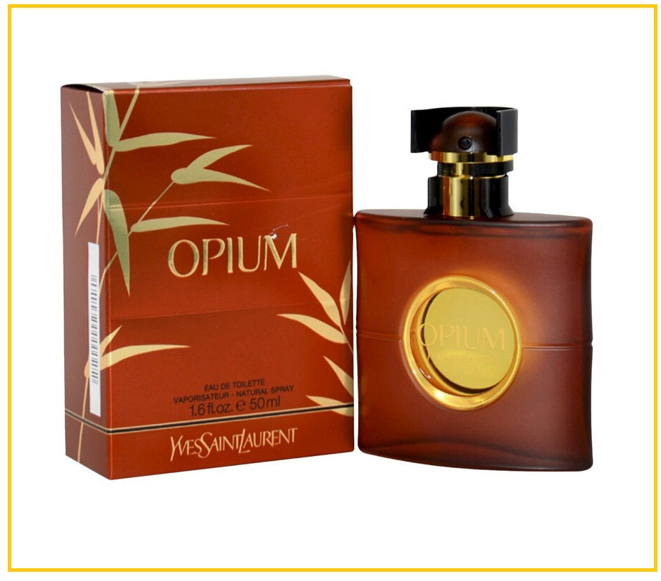 YVES SAINT LAURENT 聖羅蘭鴉片女士淡香水 YSL OPIUM EDT 50ML