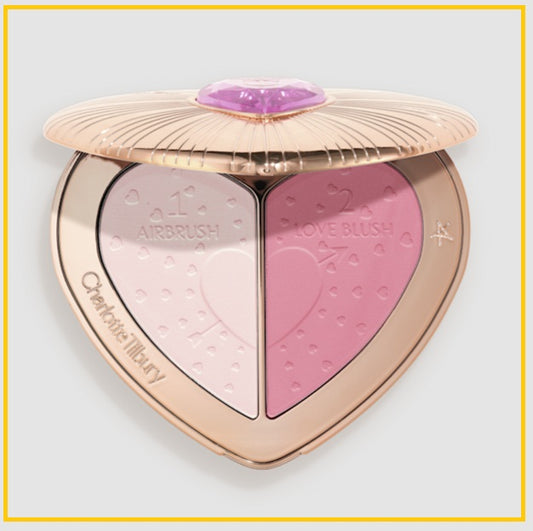 CHARLOTTE TILBURY 夏洛特愛心胭脂腮紅盤 CT BEAUTY SOULMATES FACE PALETTE PILLOW TALK FLAWLESS #PINK / #ROSEWOOD 10G