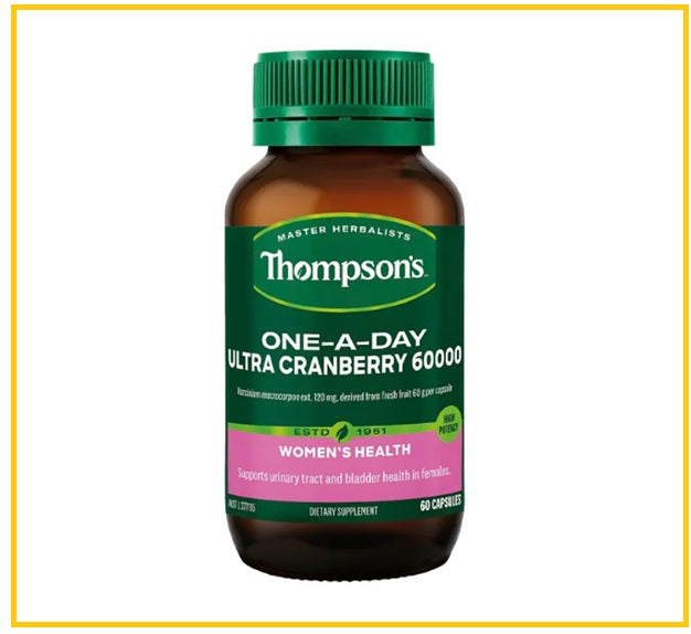 THOMPSON'S 湯普森蔓越莓膠囊60粒 ONE-A-DAY ULTRA CRANBERRY 60000MG 60 CAPSULES