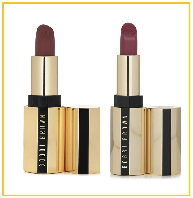 BOBBI BROWN LUXE LIPSTICK DUO SET #315 NEUTRAL ROSE + 335 SOFT BERRY 3.5G X2